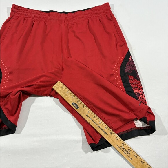 Men's Air Jordan Flight Y2K Dri-Fit Red Black Basketball Shorts Athletic Sz M - Picture 5 of 12